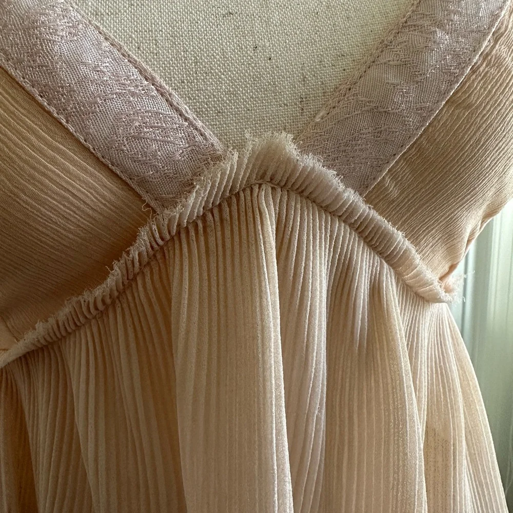 RARE FP ONE Ballet Pink Sheer Babydoll Top BEAUTIFUL DREAMY Sz XS - Picture 14 of 17